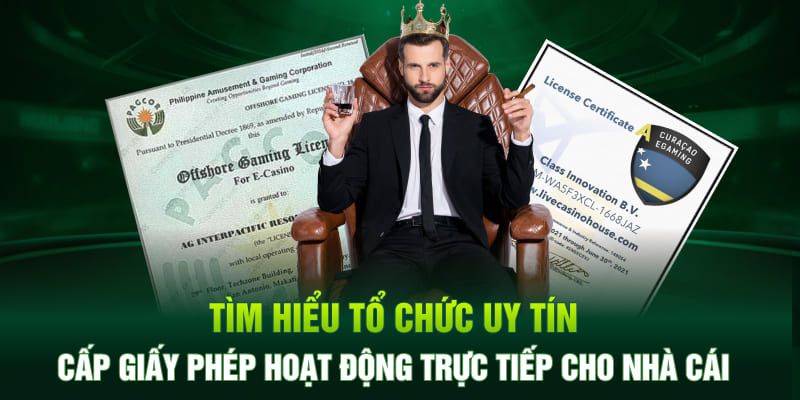 Hoạt động với giấy phép từ tổ chức đánh giá cá cược hàng đầu